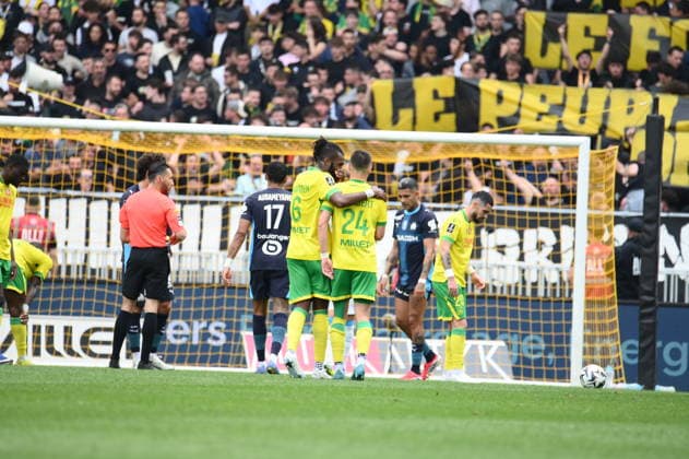FOOTBALL : FC Nantes vs Olympique de Marseille - Ligue 1 - JournÃ e 32 - 02 05 2026 NantesFrance  Copyright: xEmilienxJousselinx