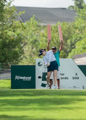 RIVIERA MAYA OPEN AT MAYAKOBA 2026 RIVIERA MAYA OPEN AT MAYAKOBA 2026 ROUND 3 02052026 PLAYA DEL CARMEN, QUINTANA ROO. Action photo of Yuna Nishimura of Japan, during round 3 of the Riviera Maya Open at Mayakoba 2026 at El Camaleon Golf Club in Playa del Carmen, Mexico. Foto de accion de Yuna Nishimura de Japon, durante la ronda 3 del torneo Riviera Maya Open at Mayakoba 2026 celebrado en el Club de Golf El Camaleon en Playa del Carmen, Mexico. Photo by IMAGENSHOP AGENCIA FOTOGRAFICA PLAYA DEL CARMEN QUINTANA ROO MEXICO Copyright: xMIKIOxWATANABEx