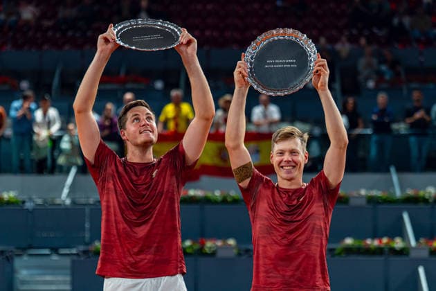 TENNIS : Madrid 2026 - ATP, Tennis Herren - Finale Double Hommes - 02 05 2026 Tennis - Madrid 2026 - ATP - WTA, Tennis Damen - 02 05 2026 -3 Henry Patten Harri Heliovaara MadridSpain  Copyright: xCCx