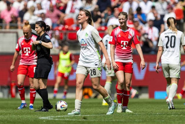 Google Pixel Frauen-Bundesliga: 1. FC Köln - SV Werder Bremen; 02.05.2026 Juliane Wirtz (Werder Bremen, 28) am 24. Spieltag der Google Pixel Frauen-Bundesliga im Spiel des 1. FC Köln gegen den SV Werder Bremen am 02.05.2026 im RheinEnergie-Stadion in Köln, Deutschland. Copyright: xBEAUTIFULxSPORTS Meuselx
