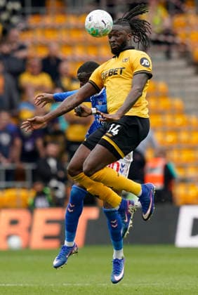 Wolverhampton, England, 2nd May 2026. Tolu Arokodare of Wolverhampton Wanderers during the Wolverhampton Wanderers vs Sunderland Premier League match at Molineux, Wolverhampton. Picture credit should read: Andrew Yates Sportimage EDITORIAL USE ONLY. No use with unauthorised audio, video, data, fixture lists, club league logos or live services. Online in-match use limited to 120 images, no video emulation. No use in betting, games or single club league player publications. SPI_030_AY_WOLVES_SUNDERLAND SPI-4772-0029