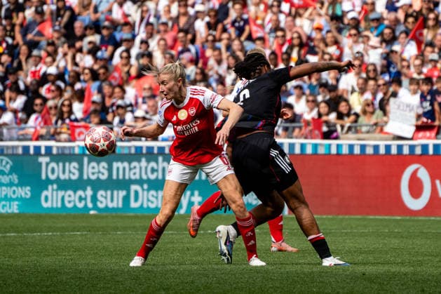 OL Lyonnes - Arsenal à Décines-Charpieu le 2 mai 2026. Nicolas Liponne MAXPPP - Décines-Charpieu 02 05 2026 Match de football entre l OL Lyonnes (Lyon) et Arsenal Women Football Club dans le cadre de la demi-finale retour de la ligue des champions féminin au Groupama Stadium à Décines-Charpieu le 2 mai 2026. Soccer match between OL Lyonnes (Lyon) and Arsenal Women s Football Club in the second leg of the Women s Champions League semifinals at Groupama Stadium in Décines-Charpieu on May 2, 2026. Décines-Charpieu Auvergne Rhône-Alpes France  Copyright: xMAXPPPxNicolasxLiponnex NLP202605029452 NLP202605029452