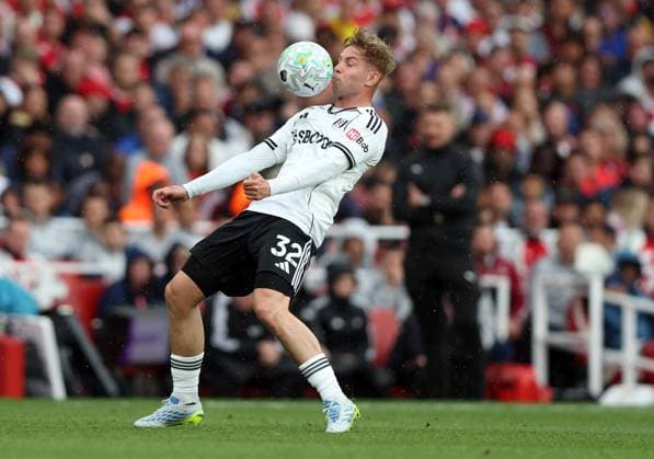 Emile Smith Rowe of Fulham Arsenal v Fulham, Premier League, Football, Emirates Stadium, London , UK - 02 May 2026London Emirates Stadium United Kingdom EDITORIAL USE ONLY No use with unauthorised audio, video, data, fixture lists, club league logos or live services. Online in-match use limited to 120 images, no video emulation. No use in betting, games or single club league player publications. Copyright: xKieranxMcManus Shutterstockx 16854568n