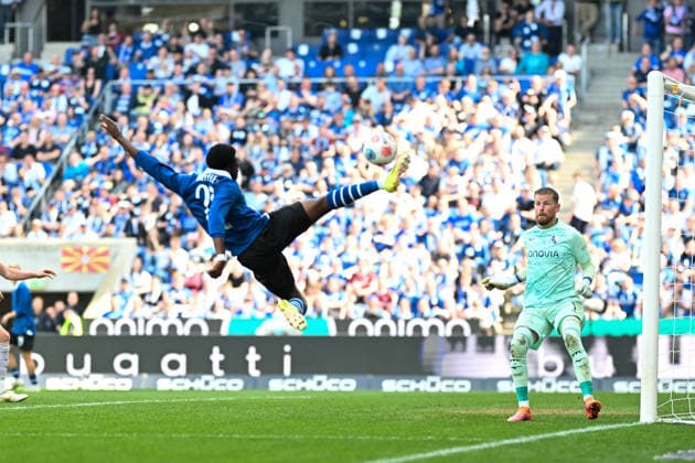 2. Bundesliga - 25 26 - Arminia Bielefeld - VfL Bochum am 02.05.2026 in der SchücoArena in Bielefeld Benjamin Boakye (Bielefeld)