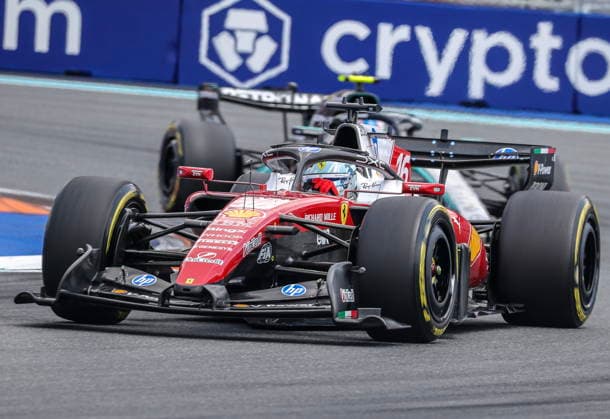 Formula One Miami Grand Prix - Sprint and Qualifying Scuderia Ferrari driver Charles Leclerc of Monaco competes in the Sprint race at the Miami International Autodrome in Miami Gardens, Florida, USA, 02 May 2026. The 2026 Formula 1 Miami Grand Prix will be held on 03 May. MIAMI GARDENS FLORIDA United States  Copyright: xCRISTOBALxHERRERA-ULASHKEVICHx