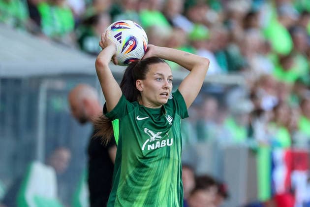 VfL vs. Leipzig, BL Frauen Wolfsburg, 02.05.2026, Fußball, Frauen, Google Pixel Bundesliga, Saison 2025 2026, VfL Wolfsburg vs RB Leipzig, Joelle Wedemeyer (VfL Wolfsburg) AOK Stadion Niedersachsen Deutschland