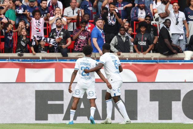 FOOTBALL : Paris Saint Germain Vs FC Lorient - Ligue 1 - 02 05 2026 Joie sur le but de Aiyegun Tosin (FC Lorient) ParisFrance  Copyright: xMichaelxBaucherx