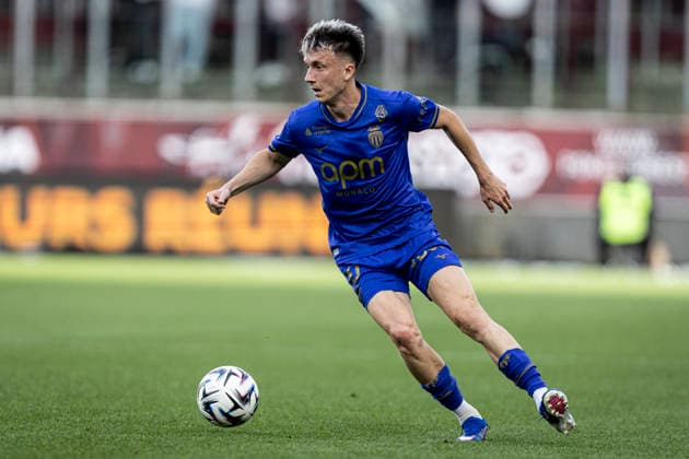 FOOTBALL : Metz FC vs AS Monaco - ligue 1 - Metz - 02 05 2026 Gauthier Hein 10 (FC Metz) et Aleksandr Golovin 10 (AS Monaco)  Copyright: xelyxandroxcegarrax