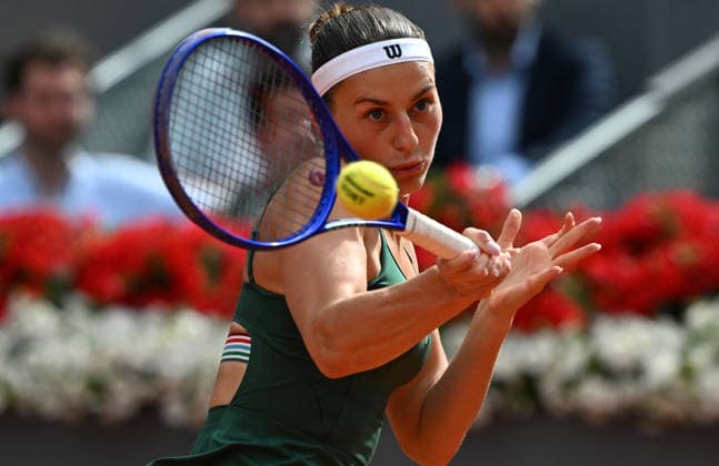 Mutua Madrid Open tennis tournament MADRID, SPAIN - MAY 02: Russian tennis player Mirra Andreeva (not seen) in action against Ukraine s Marta Kostyuk during the WTA, Tennis Damen women s singles final match of the Mutua Madrid Open at Caja Magica in Madrid, Spain, on May 02, 2026. Burak Akbulut Anadolu Madrid Spain. Editorial use only. Please get in touch for any other usage.  Copyright: x2026xAnadoluxBurakxAkbulutx
