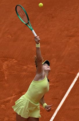 Mutua Madrid Open tennis tournament MADRID, SPAIN - MAY 02: Russian tennis player Mirra Andreeva in action against Ukraine s Marta Kostyuk (not seen) during the WTA, Tennis Damen women s singles final match of the Mutua Madrid Open at Caja Magica in Madrid, Spain, on May 02, 2026. Burak Akbulut Anadolu Madrid Spain. Editorial use only. Please get in touch for any other usage.  Copyright: x2026xAnadoluxBurakxAkbulutx