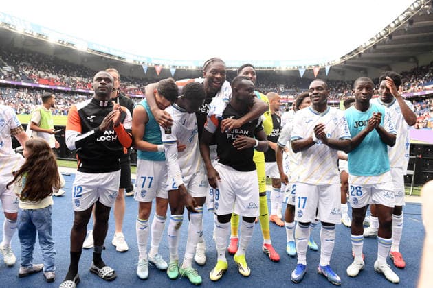 Paris Saint-Germain v FC Lorient - Ligue 1 McDonald s 2025 2026 95 Isaak TOURE (fcl) - 12 Bamba DIENG (fcl) - 09 Mohamed BAMBA (fcl) - 17 Jean Victor MAKENGO (fcl) during the Ligue 1 McDonald s match between Paris SG and Lorient at Parc des Princes on May 2, 2026 in Paris, France. Paris France  Copyright: xFEPx 776348381