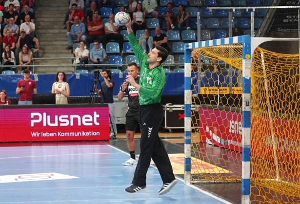 02.05.2026, Deutschland, Bietigheim, Handball 2. Bundesliga, SG BBM Bietigheim vs. VfL Eintracht Hagen, Martin Tomovski (BBM)