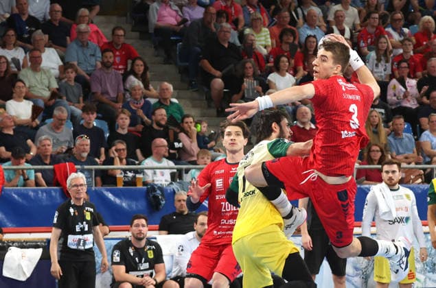 02.05.2026, Deutschland, Bietigheim, Handball 2. Bundesliga, SG BBM Bietigheim vs. VfL Eintracht Hagen, Nikola Vlahovic (BBM)
