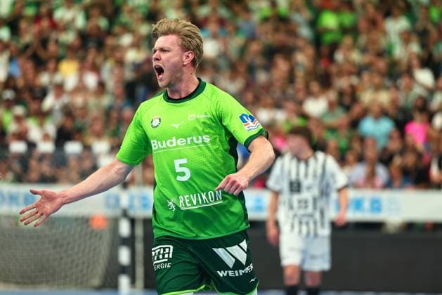 Tristan Kirchner (HSG Wetzlar, 05) jubelt GER, HSG Wetzlar vs THW Kiel, Handball, 1. Bundesliga, 30. Spieltag, Spielzeit 2025 2026, 02.05.2026 GER, HSG Wetzlar vs THW Kiel, Handball, 1. Bundesliga, 30. Spieltag, Spielzeit 2025 2026, 02.05.2026 Wetzlar Copyright: xEibner-Pressefoto RenexWeissx EP_RWS