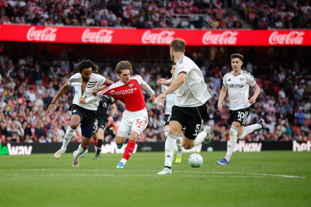 Premier League 2025 26 Arsenal v Fulham FC Emirates Stadium 02.05.2026 Max Dowman of Arsenal Premier League 2025 26 Arsenal v Fulham FC Emirates Stadium 02.05.2026 Photograph By Marc Aspland The Times  Copyright: xMarcxAsplandx NINTCHDBPICT001077834980