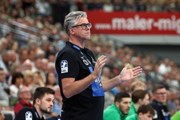 02.05.2026, xovx, Handball Daikin Handball Bundesliga, HSG Wetzlar - THW Kiel Trainer Runar Sigtryggsson (HSG Wetzlar) Wetzlar Buderus-Arena Hessen Deutschland (DE)