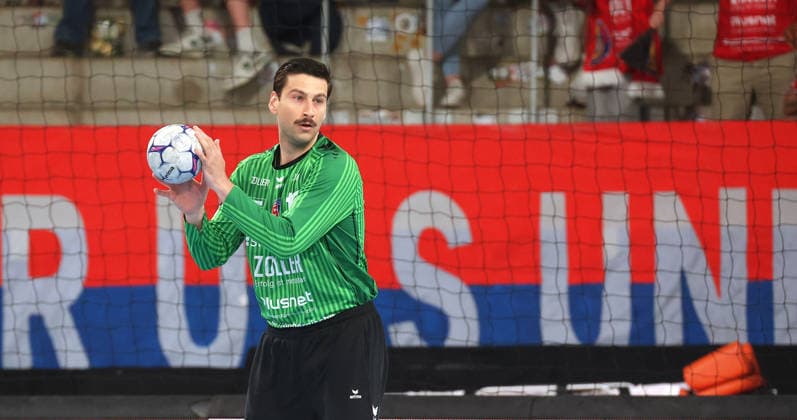 02.05.2026, Deutschland, Bietigheim, Handball 2. Bundesliga, SG BBM Bietigheim vs. VfL Eintracht Hagen, Martin Tomovski (BBM)