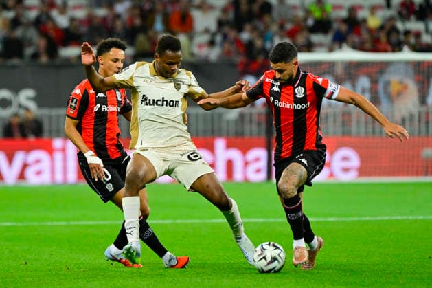 FOOTBALL : OGC Nice VS RC Lens - Ligue 1 McDonald s - 02 05 2026 Mamadou SangarÃ (RC Lens) - Ligue 1 McDonald™s match between OGC Nice and Racing Club de Lens on May 2, 2026 at the Allianz Riviera Stadium in Nice. NiceFrance  Copyright: xWilliamxCannarellax