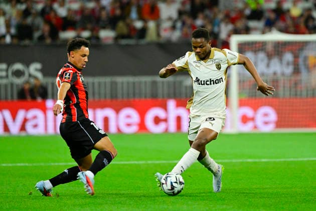 FOOTBALL : OGC Nice VS RC Lens - Ligue 1 McDonald s - 02 05 2026 Mamadou SangarÃ (RC Lens) - Ligue 1 McDonald™s match between OGC Nice and Racing Club de Lens on May 2, 2026 at the Allianz Riviera Stadium in Nice. NiceFrance  Copyright: xWilliamxCannarellax