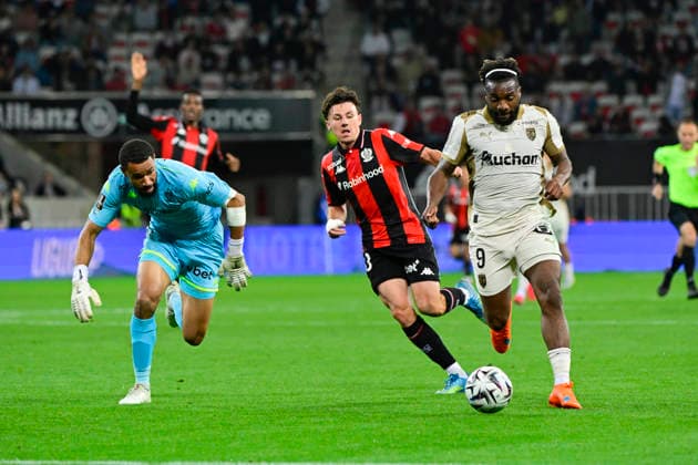 FOOTBALL : OGC Nice VS RC Lens - Ligue 1 McDonald s - 02 05 2026 Allan Saint-Maximin (RC Lens) - Ligue 1 McDonald™s match between OGC Nice and Racing Club de Lens on May 2, 2026 at the Allianz Riviera Stadium in Nice. NiceFrance  Copyright: xWilliamxCannarellax
