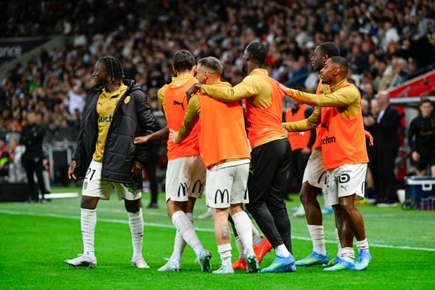 FOOTBALL : OGC Nice VS RC Lens - Ligue 1 McDonald s - 02 05 2026 Joy RC Lens - But Allan Saint-Maximin - Ligue 1 McDonald™s match between OGC Nice and Racing Club de Lens on May 2, 2026 at the Allianz Riviera Stadium in Nice. NiceFrance  Copyright: xWilliamxCannarellax