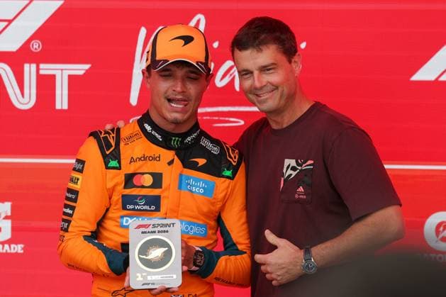 Winner, Sprint Race, Lando Norris (McLaren Formula 1 Team 1), Grosser Preis von Miami, Motorsport, Herren, Formel 1, Sprint Rennen, 02.05.2026 Miami Florida USA