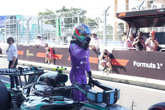 Formula 1 Crypto.com Miami Grand Prix 2026 02.05.2026, Miami International Autodrome, Miami, Formula 1 Crypto.com Miami Grand Prix 2026 ,im Bild Poleposition für das morgige Rennen für Andrea Kimi Antonelli (ITA), Mercedes-AMG Petronas Formula One Team