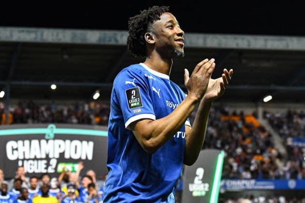 FOOTBALL : ESTAC Troyes vs Stade Lavallois - Ligue 2 - JournÃ e 33 - 02 05 2026 Kandet Diawara (ESTAC Troyes) TroyesFrance  Copyright: xBaptistexAutissierx
