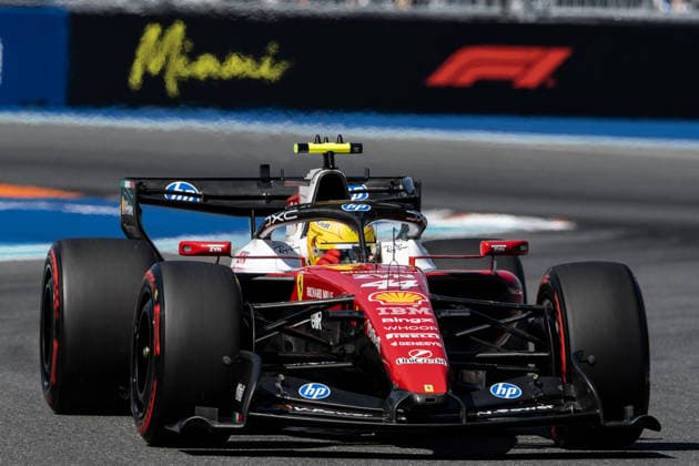 Miami, Florida, USA - May 2, 2026: Lewis Hamilton of Great Britain driving the (44) Scuderia Ferrari HP SF-26 during qualifying for the Miami Grand Prix 2026 at Hard Rock Stadium in Miami, USA  Copyright: xRichardxCallis SportsxPressxPhotox Sportspressphoto_SPR140158