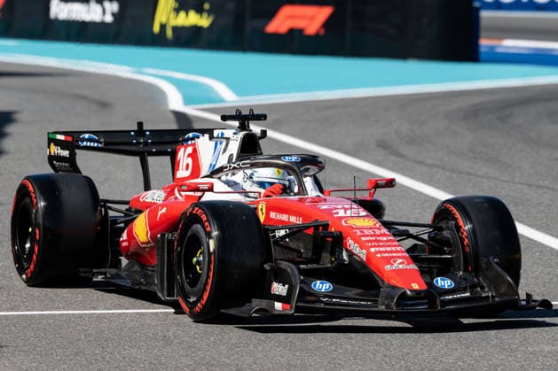 Miami, Florida, USA - May 2, 2026: Charles Leclerc of Monaco driving the (16) Scuderia Ferrari HP SF-26 during qualifying for the Miami Grand Prix 2026 at Hard Rock Stadium in Miami, USA  Copyright: xRichardxCallis SportsxPressxPhotox Sportspressphoto_SPR140184