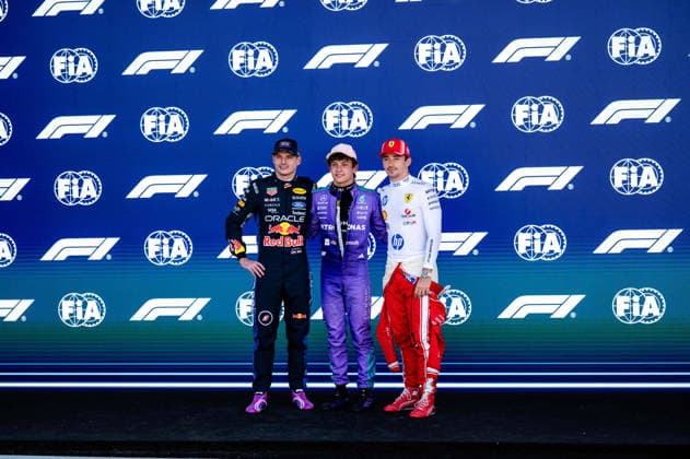 F1 - MIAMI GRAND PRIX 2026 VERSTAPPEN Max (nld), Red Bull Racing Ford RB22, portrait KIMI ANTONELLI Andrea (ita), Mercedes AMG F1 Team W16, portrait LECLERC Charles (mco), Scuderia Ferrari SF-26, portrait during the Formula 1 Miami Grand Prix 2026, 4th round of the 2026 Formula One World Championship, WM, Weltmeisterschaft from May 1 to 3, 2026 on the Miami International Autodrome, in Miami Gardens, USA - Miami GardensUnited States Copyright: xALBERTOxVIMERCATIx
