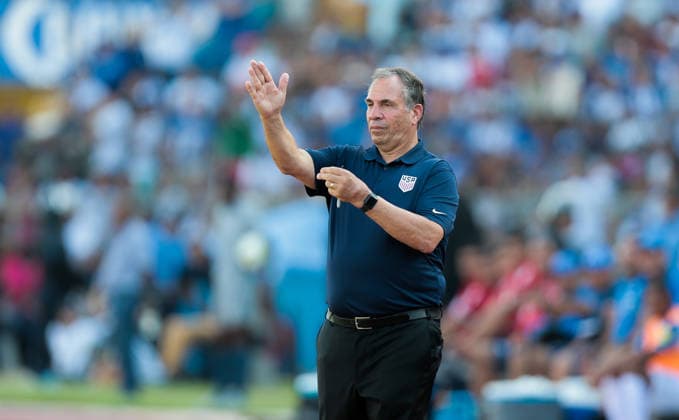 September 5, 2017 - San Pedro Sula, Cortes, Honduras - San Pedro Sula, Honduras - Tuesday September 05, 2017: Bruce Arena during a 2017 FIFA World Cup, WM, Weltmeisterschaft, Fussball Qualifying (WCQ) round match between the men s national teams of the United States (USA) and Honduras (HON) at Estadio Olimpico Metropolitano. Copyright: xJohnxDortonx