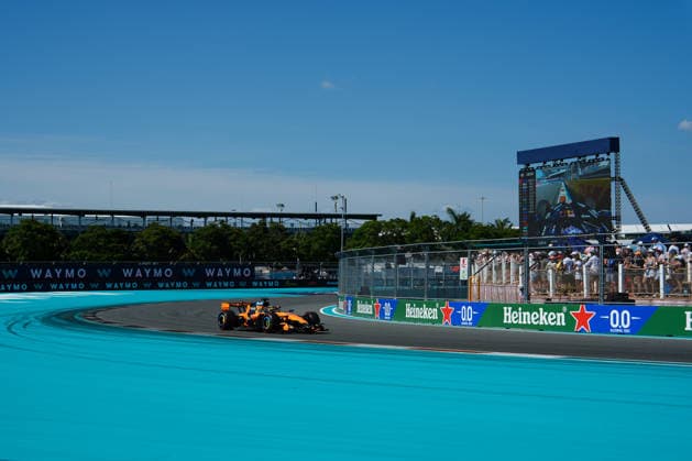 Lando Norris (McLaren Mastercard Formula 1 Team, Großbritannien, 01) USA, Formel 1 Weltmeisterschaft, Miami Grand Prix, Miami International Autodrome, Miami Gardens, Qualifikation, Saison 2026, 02.05.2026 USA, Formel 1 Weltmeisterschaft, Miami Grand Prix, Miami International Autodrome, Miami Gardens, Qualifikation, Saison 2026, 02.05.2026 Miami Gardens Copyright: xEibner-Pressefoto ScottxColemanx EP_SCN