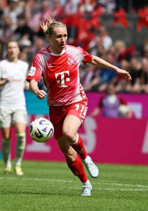 15.04.2026, xophax, Fussball , Frauen Bundesliga Google Pixel Frauen - Bundesliga 25 26. 1.FC Köln gegen Werder Bremen. Pauline Bremer (1.FC Köln ) (DFL DFB REGULATIONS PROHIBIT ANY USE OF PHOTOGRAPHS as IMAGE SEQUENCES and or QUASI-VIDEO) Koeln