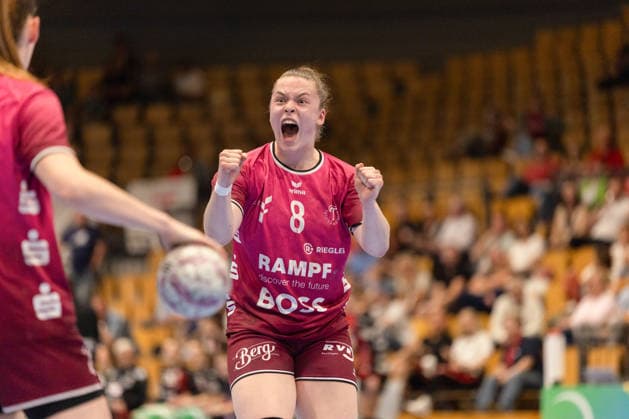 Jubel Ida Petzold (TuS Metzingen, 08) GER, BSV Sachsen-Zwickau vs. TuS Metzingen, Handball, Frauen, 1. Bundesliga, Spieltag 3, Saison 2025 2026, 02.05.2026 GER, BSV Sachsen-Zwickau vs. TuS Metzingen, Handball, Frauen, 1. Bundesliga, Spieltag 3, Saison 2025 2026, 02.05.2026 Zwickau Copyright: xEibner-Pressefoto MarkoxUngerx EP_EER