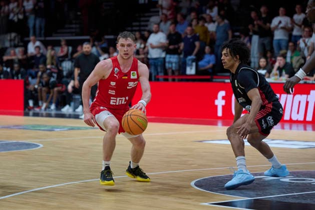 Barmer, BBL2, Nürnberg Falcons BC vs SBB Baskets Wolmirstedt BBL2, Nürnberg Falcons BC vs SBB Baskets Wolmirstedt Nürnberg KIA Metropol Arena Bayern Deutschland