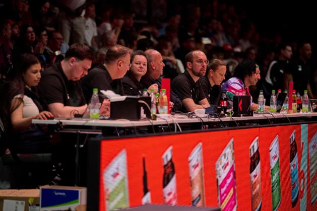 Barmer, BBL2, Nürnberg Falcons BC vs SBB Baskets Wolmirstedt BBL2, Nürnberg Falcons BC vs SBB Baskets Wolmirstedt Nürnberg KIA Metropol Arena Bayern Deutschland