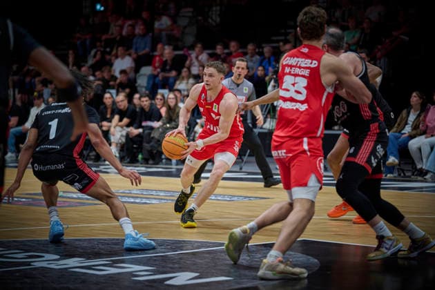 Barmer, BBL2, Nürnberg Falcons BC vs SBB Baskets Wolmirstedt BBL2, Nürnberg Falcons BC vs SBB Baskets Wolmirstedt Nürnberg KIA Metropol Arena Bayern Deutschland