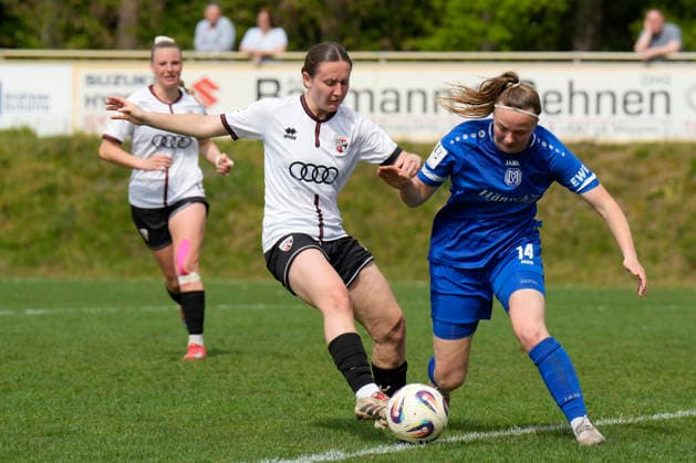 03.05.2026, Waldstadion, Meppen, GER, 2. Bundesliga, Frauen: SV Meppen vs FC Ingolstadt, Bente Marie Bode (SV Meppen 14) DFL REGULATIONS PROHIBIT ANY USE OF PHOTOGRAPHS AS IMAGE SEQUENCES AND OR QUASI-VIDEO. Meppen Niedersachsen Deutschland Waldstadion