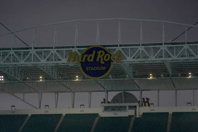 Formula 1 Crypto.com Miami Grand Prix 2026 03.05.2026, Miami International Autodrome, Miami, Formula 1 Crypto.com Miami Grand Prix 2026 ,im Bild Unwetter über der Rennstrecke von Miami