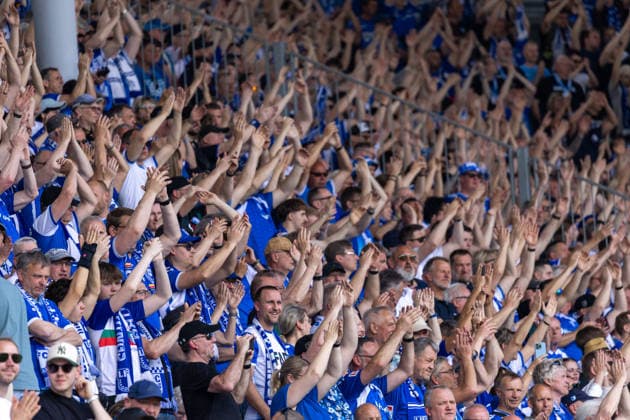 Deutschland : 2.Bundesliga, 32.Spieltag, 03.05.2026, Saison 2025 2026,1. FC Magdeburg vs Hertha BSC, Avnet Arena : Fans vom 1.FC Magdeburg