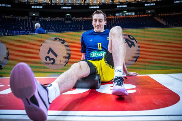 Basketball Berlin 03.05.2026 Saison 2025 2026 EasyCredit BBL 1. Bundesliga Männer, Herren Alba Berlin - NINERS Chemnitz Moses Wood (Alba Berlin, No.11)