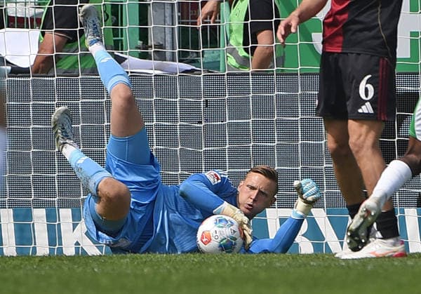 03.05.2026, xhbx, Fussball 2.Bundesliga, SpVgg Greuther Fuerth - 1.FC Nürnberg v.l. Jan Reichert (1.FC Nuernberg) (DFL DFB REGULATIONS PROHIBIT ANY USE OF PHOTOGRAPHS as IMAGE SEQUENCES and or QUASI-VIDEO) Fuerth