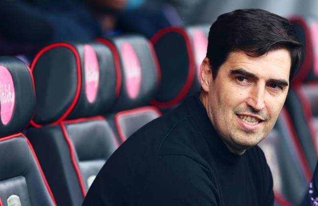 AFC Bournemouth Manager Andoni Iraola. AFC Bournemouth v Crystal Palace, Premier League, Football, Vitality Stadium, Bournemouth , UK - 03 May 2026Bournemouth Vitality Stadium United Kingdom EDITORIAL USE ONLY No use with unauthorised audio, video, data, fixture lists, club league logos or live services. Online in-match use limited to 120 images, no video emulation. No use in betting, games or single club league player publications.  Copyright: xJamesxMarsh Shutterstockx 16854586y