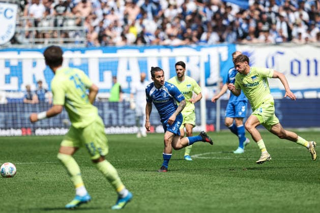 Baris Atik (1. FC Magdeburg,23) - 2. Fußball Bundesliga Saison 2025-2026 Punktspiel 1. FC Magdeburg vs. Hertha BSC Berlin in der Avnet Arena in Magdeburg - Aktion,Fußball,Mann,Männer,Deutschland,03.05.2026