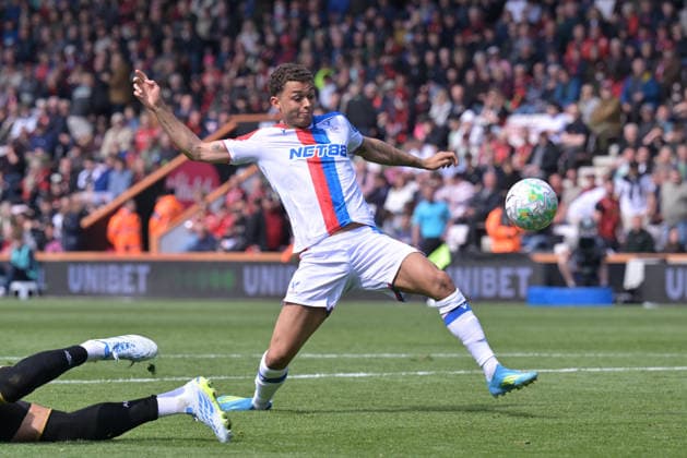 Bournemouth v Crystal Palace, Premier League Brennan Johnson (11) of Crystal Palace on the attack during the Premier League match between Bournemouth and Crystal Palace at the Vitality Stadium, Bournemouth, UK on 3 May 2026. Bournemouth Vitality Stadium Dorset UK Editorial use only DataCo restrictions apply See www.football-dataco.com , Copyright: xGrahamxHuntx PSI-24199-0072