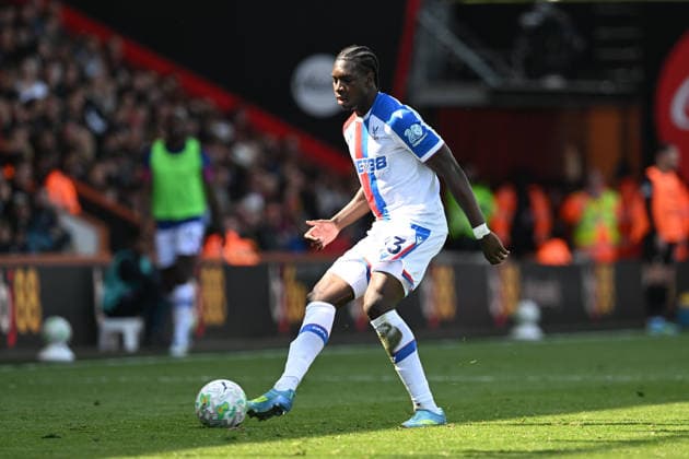 Bournemouth v Crystal Palace, Premier League Jaydee Canvot (23) of Crystal Palace on the attack during the Premier League match between Bournemouth and Crystal Palace at the Vitality Stadium, Bournemouth, UK on 3 May 2026. Bournemouth Vitality Stadium Dorset UK Editorial use only DataCo restrictions apply See www.football-dataco.com , Copyright: xGrahamxHuntx PSI-24199-0081