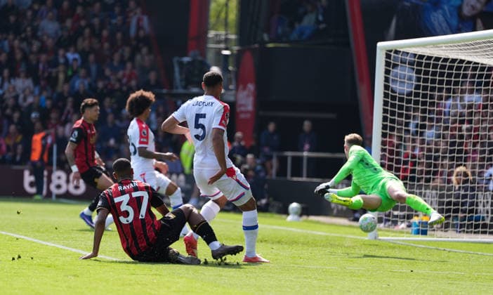 Bournemouth v Crystal Palace, Premier League, Football, Vitality Stadium, Bournemouth, UK - 03 May 2026 GOAL - Rayan of Bournemouth Bournemouth Vitality Stadium Bournemouth UK, UK NEWSPAPERS OUT Copyright: xSeanxRyanx
