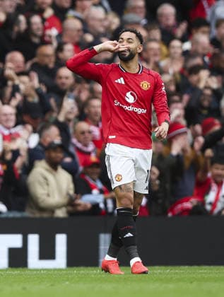 Manchester Utd v Liverpool, FA Premier League 03.05.26 Manchester Utd v Liverpool, FA Premier League Bradley Ormesher The Times Matheus Cunha of Manchester United, ManU scores and celebrates scoring his teams opening goal of the match 1-0  Copyright: xBradleyxOrmesherx NINTCHDBPICT001078033414