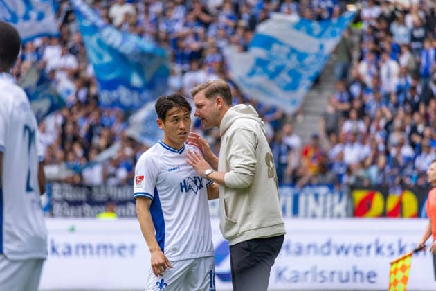 03.05.26 Karlsruher SC - SV Darmstadt Deutschland, Darmstadt, 03.05.26, Fussball, 2. Bundesliga, Karlsruher SC - SV Darmstadt: Florian Kohfeld (Trainer SV Darmstadt).